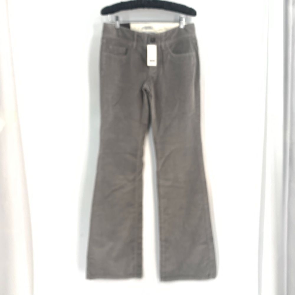 Banana Republic NWT Gray Corduroy Flared Leg Trousers Size 4